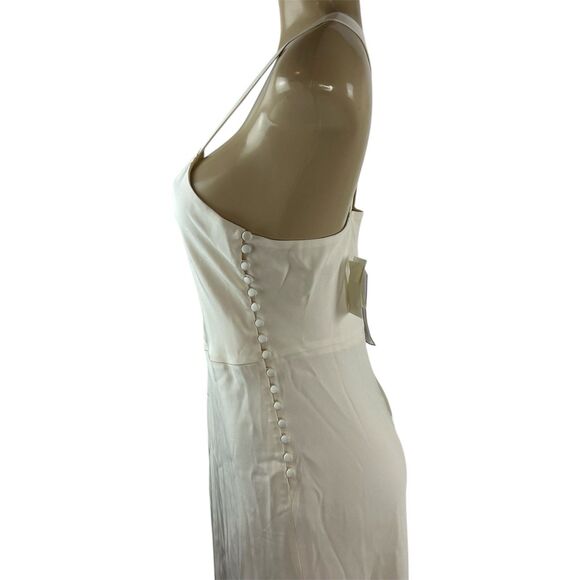 J Crew Robin Silk Tricotine Dress Size 14 Ivory Wedding Gown NWT - Picture 6 of 14